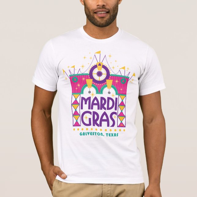 Mardi Gras Arch, Galveston, Texas T-Shirt (Vorderseite)