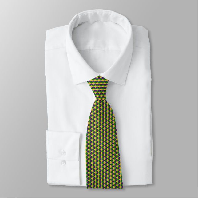 Mardi Gras Argyle  Krawatte (Gebunden)