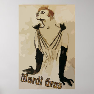 Mardi Gras Art, französisches Viertel Dresser, Poster