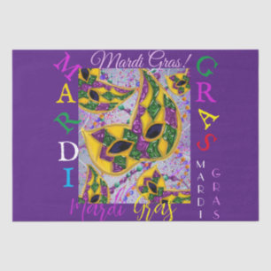 MARDI GRAS ART SEIDENPAPIER