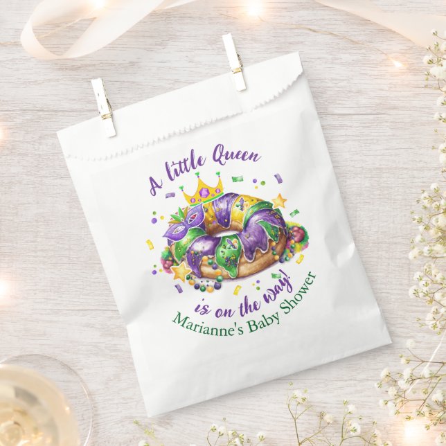 Mardi Gras Baby Girl Geschenktütchen (Ausgeschnitten)