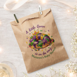 Mardi Gras Baby Girl Kraft Geschenktütchen