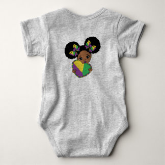 Mardi Gras Baby Girl Strampler