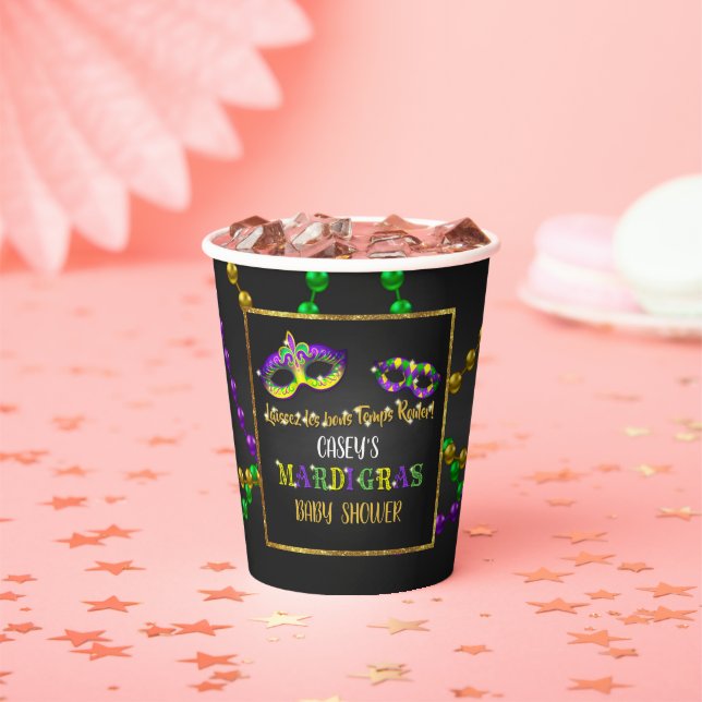 Mardi Gras Baby Shooting Paper Cup Pappbecher (Insitu)