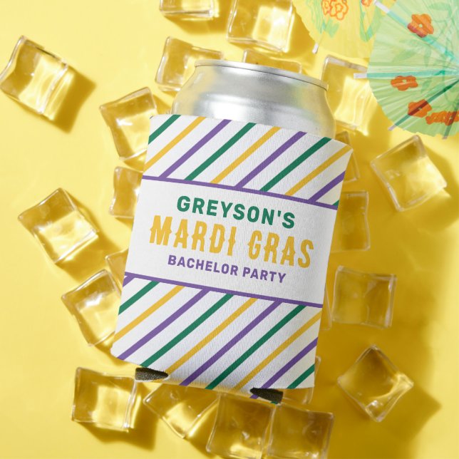Mardi Gras Bachelor Junggeselinnen-Abschied Can Co Dosenkühler (In Situ Sommer)
