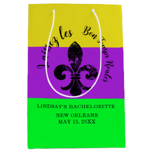Mardi Gras Bachelorette-Geschenktasche Mittlere Geschenktüte