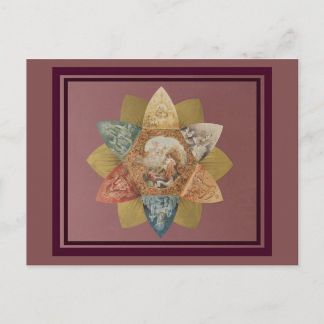 Mardi Gras Ball Vintag Gevor Einladungspostkarte (Vorderseite)