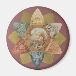Mardi Gras Ball Vintage Geschenk Magnet