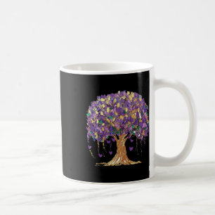 Mardi Gras Baum Perlen New Orleans 2025 Wasserfarb Kaffeetasse