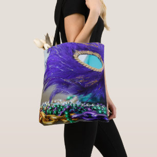 MARDI GRAS BEAD BAG