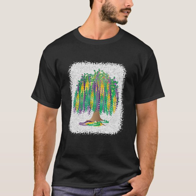 Mardi Gras Bead Tree T-Shirt (Vorderseite)