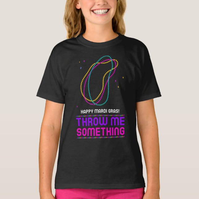 Mardi Gras Beads Kids Shirt (Vorderseite)