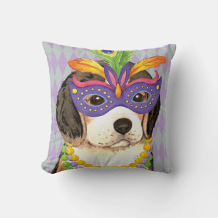 Mardi Gras Beagle Kissen