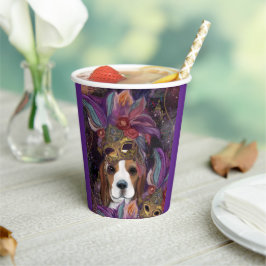 MARDI GRAS BEAGLE PAPPBECHER