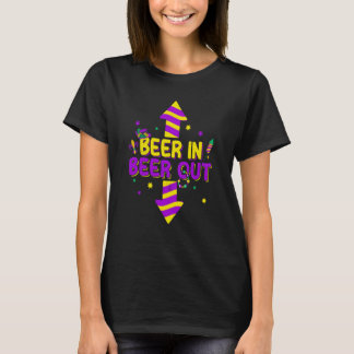 Mardi Gras Beer in Beer Out T-Shirt