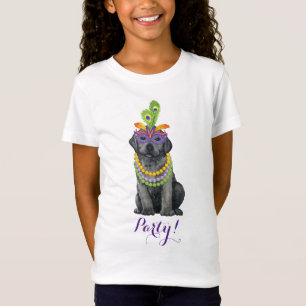 Mardi Gras Black Lab T-Shirt