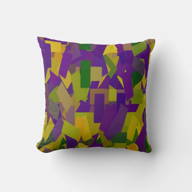 Mardi Gras Blocks Kissen (Vorderseite)