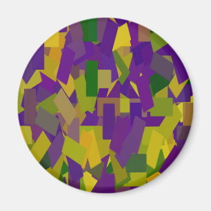 Mardi Gras Blocks Magnet