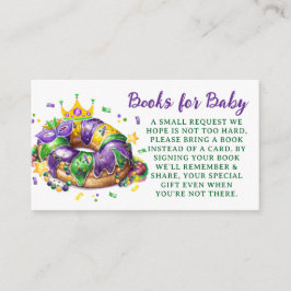 Mardi Gras Books for Baby Request Begleitkarte