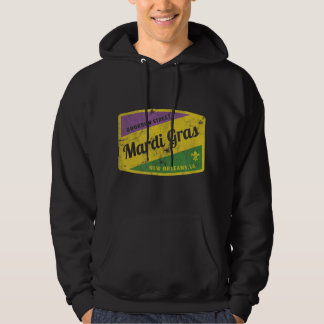 Mardi Gras Bourbon Street & New Orleans Retro-Gesc Hoodie