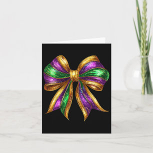 Mardi Gras Bow Coquette Bow Fett Dienstag New Orle Karte