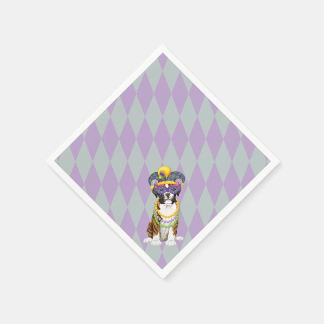 Mardi Gras Boxer Serviette (Ecke)