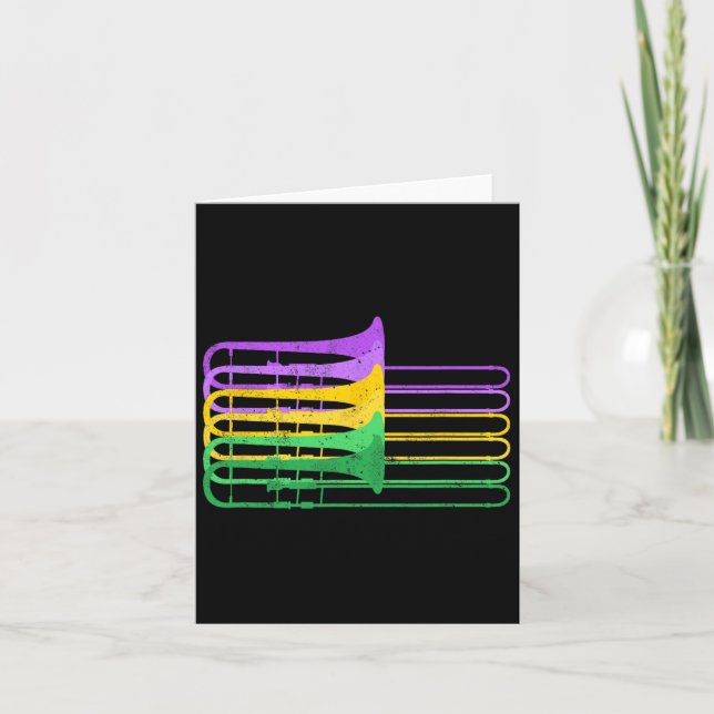 Mardi Gras Br Trombone Marching Orchestra Karte (Vorderseite)