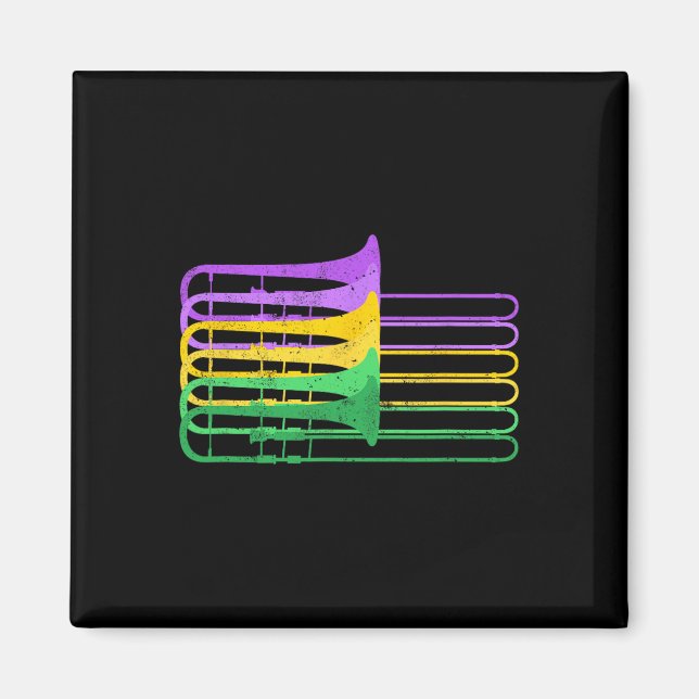 Mardi Gras Br Trombone Marching Orchestra Magnet (Vorne)