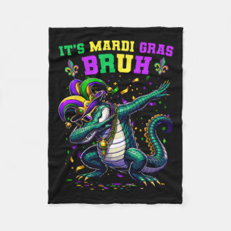 Mardi Gras Bruh Marigator Alligator Mardi Gra Fleecedecke