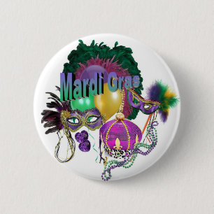 Mardi Gras Button