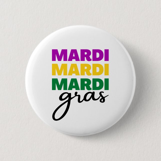 Mardi Gras Button (Vorderseite)