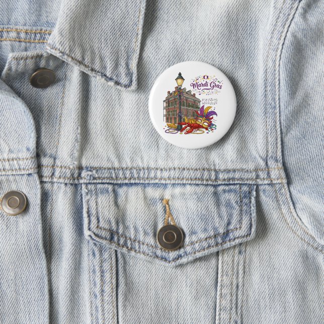 Mardi Gras Button (Beispiel)