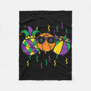 Mardi Gras Bysketbyll Fun Sports Boys Kinder Klein Fleecedecke