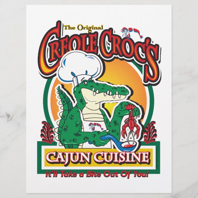 Mardi Gras Cajun Crocodile (Vorderseite)
