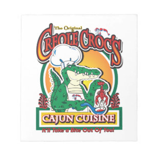 Mardi Gras Cajun Crocodile Notizblock