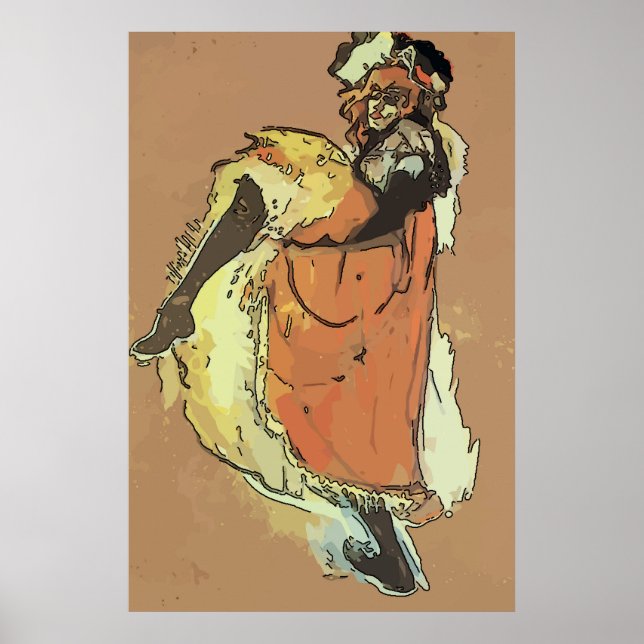 Mardi Gras Can Dancer Poster (Vorne)