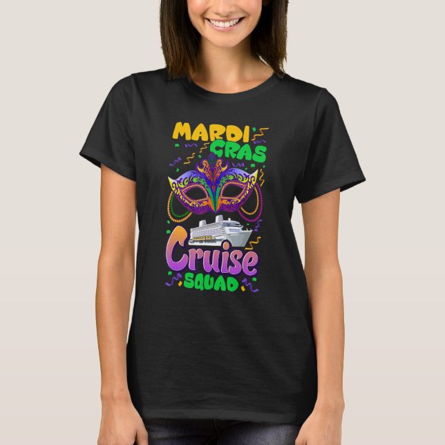 Mardi Gras Carnival Cruise Vacation Travel Group M T-Shirt (Vorderseite)