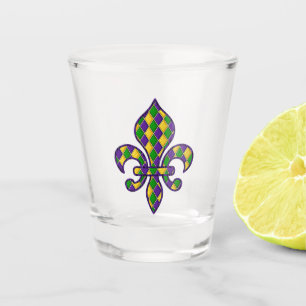 Mardi Gras Carnival feiern Schnapsglas