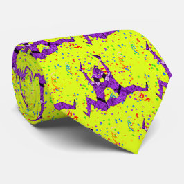 Mardi Gras Carnival Lila Jesters und Confetti Krawatte