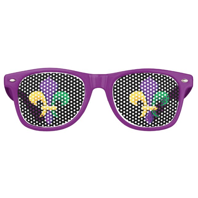 Mardi Gras Carnival Lilie Partybrille (Vorderseite)