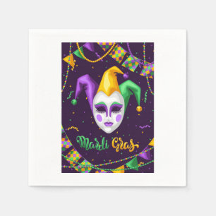 Mardi Gras Carnival Napkins Serviette