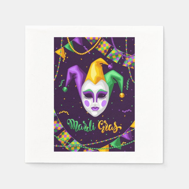 Mardi Gras Carnival Napkins Serviette (Vorderseite)
