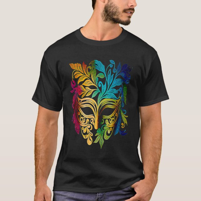 Mardi Gras Carnival parade with beads party and ma T-Shirt (Vorderseite)