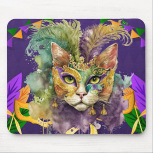 Mardi Gras Cat Mouse Pad Mousepad