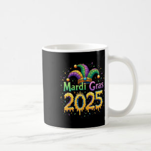 Mardi Gras Celebration 2025 Maske Feathers Mardi G Kaffeetasse