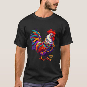 Mardi Gras Chicken Rooster Beatles - The Restauran T-Shirt