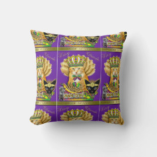 Mardi Gras Claude Throw Kissen