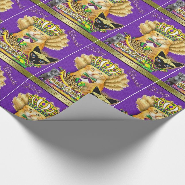 Mardi Gras Claude Wrapping Paper Geschenkpapier (Ecke)