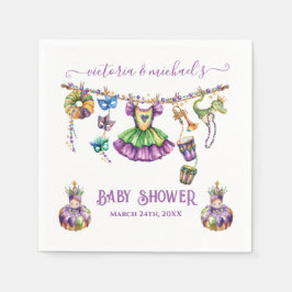 Mardi Gras Clothesline Girl Dusche Serviette
