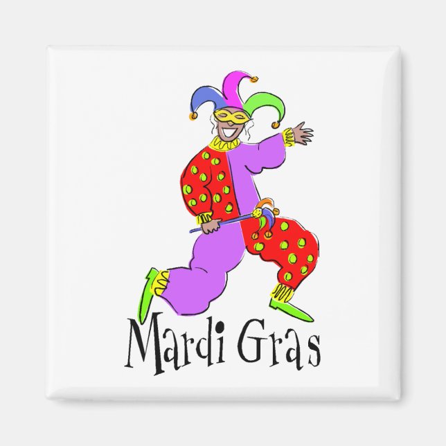 Mardi Gras Clown Magnet (Vorne)